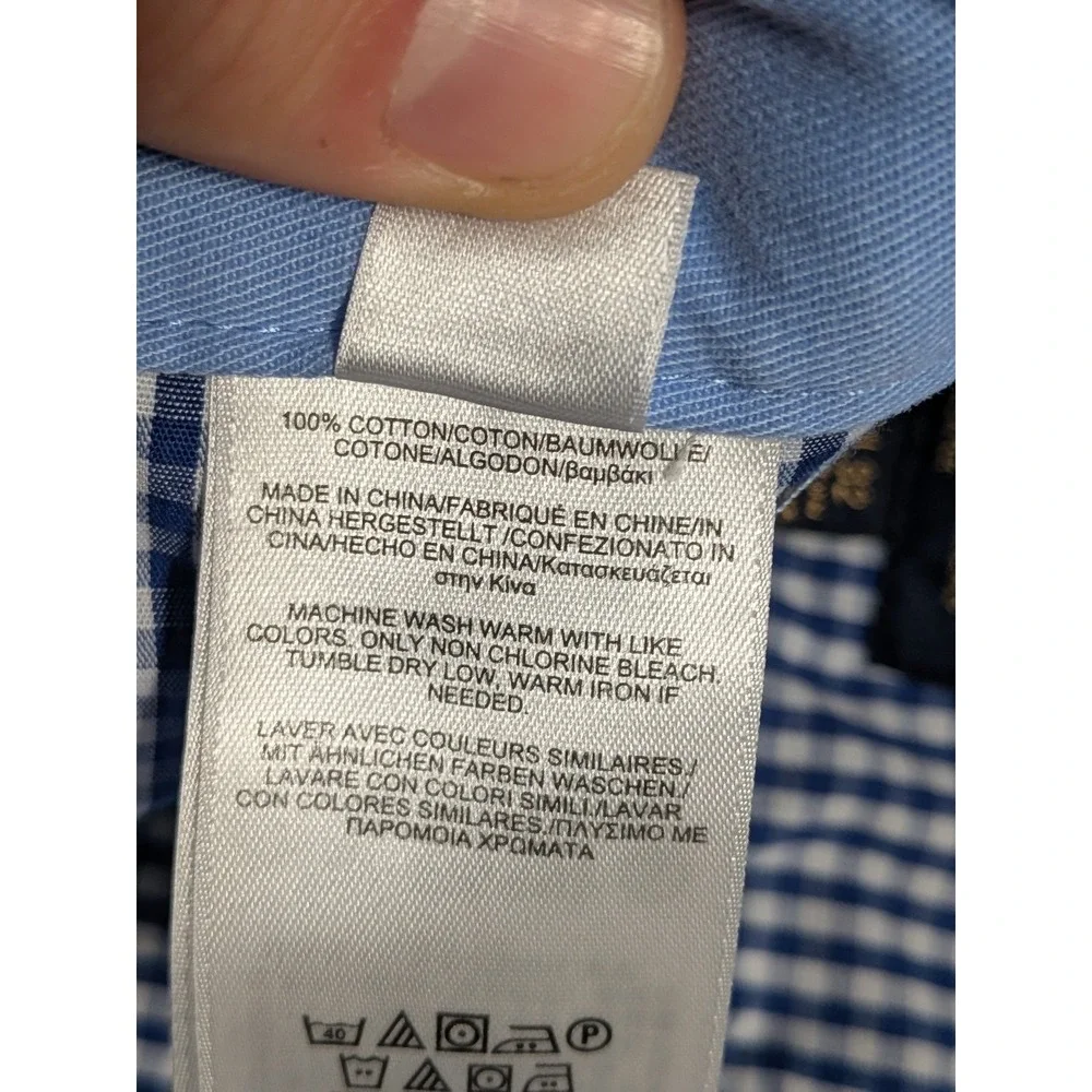 Brooks Brothers Clark Mens Pants Blue 36x32 Twill Breathable Pockets W36 L32